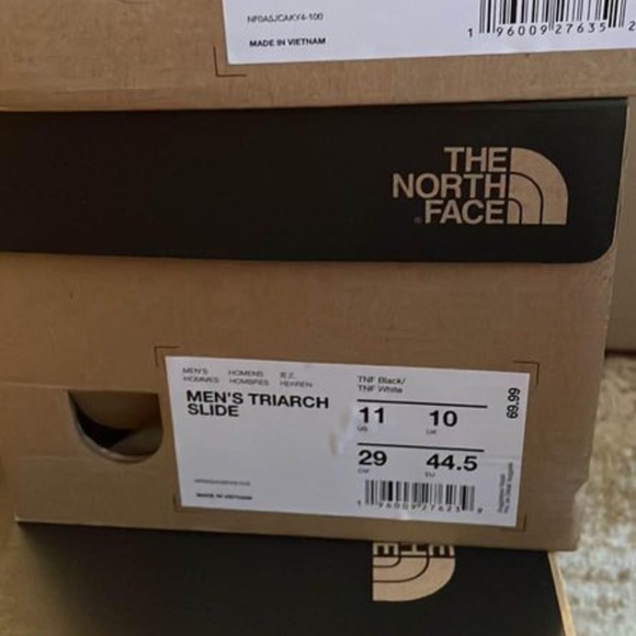 BRAND NEW men the north face triarch black slippers / sandals size US 10 11 12 - Picture 7 of 8